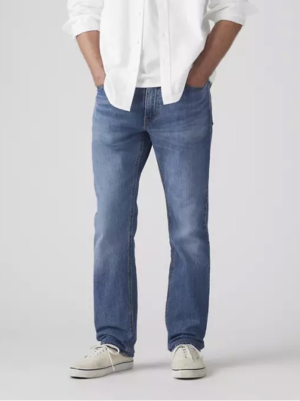 Levi's Men's Medium Blue Straight-Leg Jeans